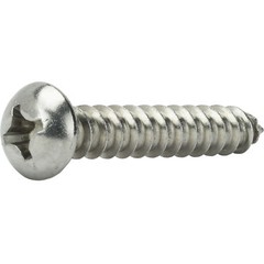 #6 Round Head Sheet Metal Screws Phillips Drive Stainless Steel All Size