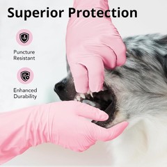 Disposable Nitrile Gloves 100 Count Cherry Blossom 12 Inch Cuff Cleaning