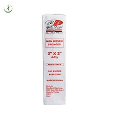 DENTAL COTTON GAUZE 2X2 4 PLY NON WOVEN 5,000/CASE MEDICAL HOSPITAL TATTOO SPA