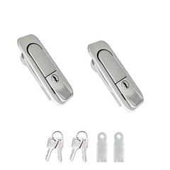 Xnrtop Electric Cabinet Panel Pop Up Lock Push Button Door Cam Lock Silver wi…