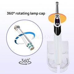 NEW 1S LED Dental Curing Light Lamp Cordless metal head 2300mw/cm2 black
