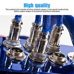 10x Metal 4 Pin Male Female Aviation Plug 24-16 AWG Wire Connector 16mm GX16-4