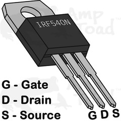 MOSFET – IRF540N 100V 33A – Transistor for Arduino Pi TT