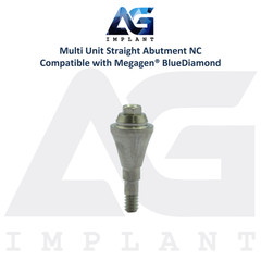 10 Straight Multi Unit Prosthetic NC X-FIT Megagen® BlueDiamond Compatible 4.8mm