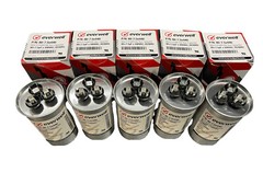 80+7.5µf x 440 VAC MULTI-PURPOSE RUN CAPACITOR, 50/60Hz ROUND TYPE 5 PCS.