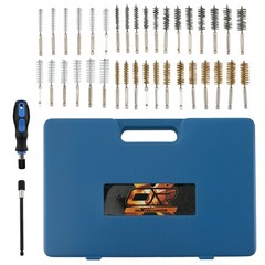 Drill Brush Cleaning Set Steel Brass Nylon Wire 36pcs for EGR 8-19mm Hex