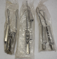 Lot of 6 MSI Drop Wire Hanger Cable Electrical Steel Wedge Clamps