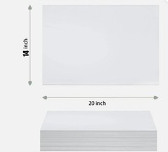 500 Sheets 14″x20″ 20″x 30″ White Wrapping Tissue Paper Bulk for Gift Bags White