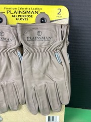 Plainsman Premium Cabretta Leather Gloves 2 Pairs Size M