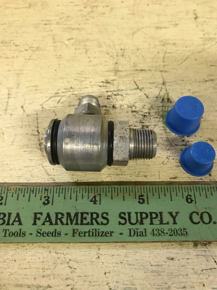 PARKER S2103-6-6 HYD SWIVEL 90 DEG. ELBOW 3/8″-18 MNPTF X 9/16″-18 M JIC