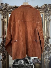 Genuine Suede Welding Jacket 54PTP No Size Tag 2X+ Condition as shown