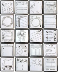 Midori Paintable Stamp Pre-Inked in Book – NEW