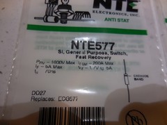 NTE 577 Fast Recovery Diodes 2X O.E.M. TWO Pieces Free Shipping