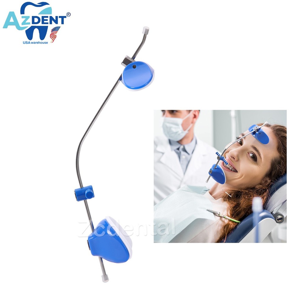 Dental Ortodoncia Facial Reverse Pull Headgear Multi Ajustable Azul Mascara Blue