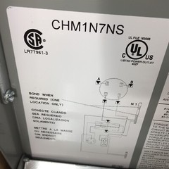 Eaton 125A Power Outlet Panel 1PH 3 Wire Surface Mount CHM1N7NS
