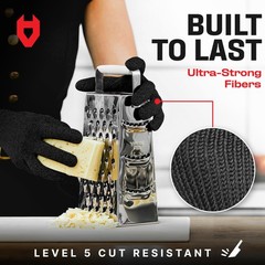 Cut Resistant Gloves Food Grade with Grip Dots for Superb Grip – Breathable &…