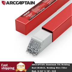 ARCCAPTAIN Aluminum TIG Welding Rod 3/32″/2.4mm X 16″ ER4043 5LB Wire Filler Rod