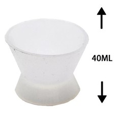 3 Pcs Dental Silicone Dappen Dish Mixing Cup Acrylic No-Stick Flexible Bowl