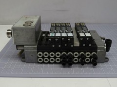 REXROTH IP 65 R480213682 R 480 213 682 SOLENOID VALVE SYSTEM 24 VDC 10 BAR T1841