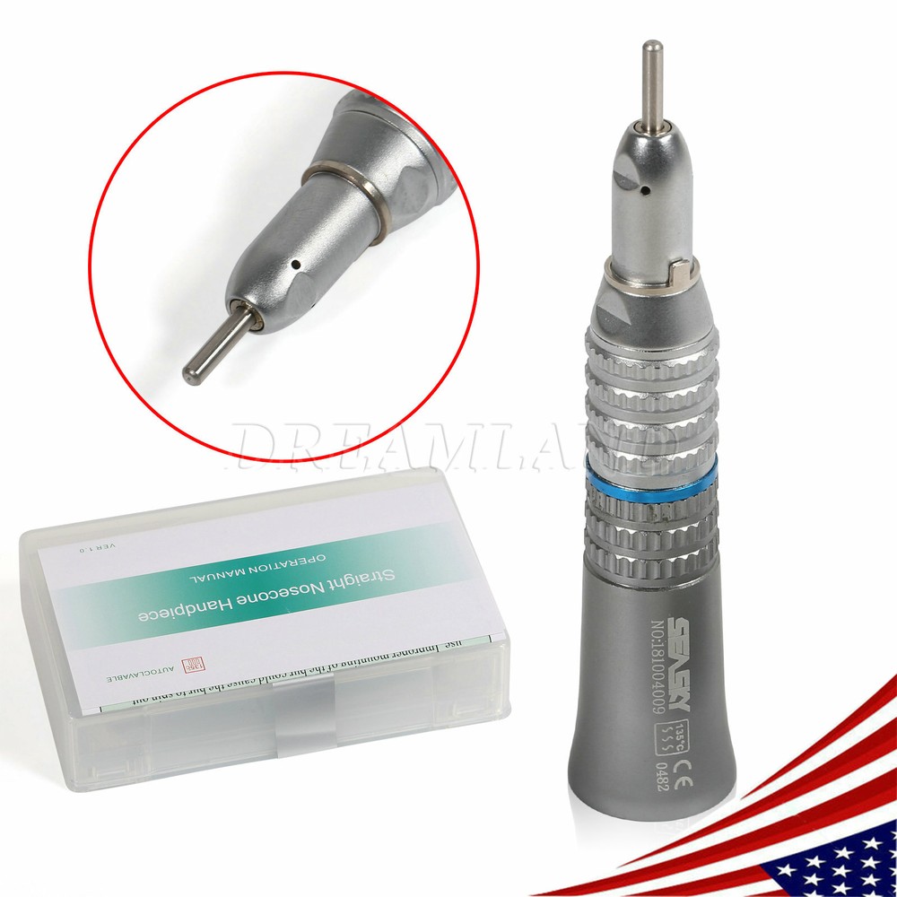 Dental slow low speed straight handpiece nose cone e-type 1:1 drill NSK Style