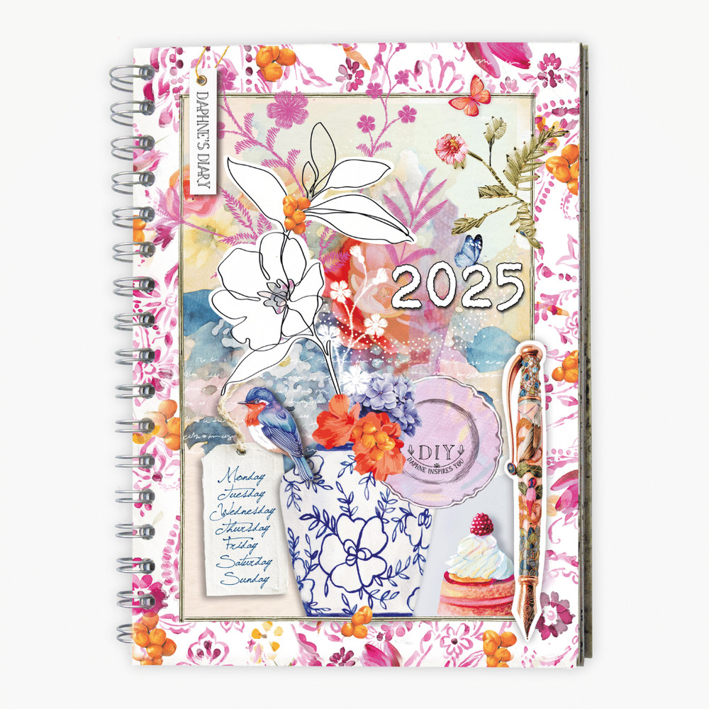 DAPHNE’S DIARY JOURNAL 2025 | DAILY, WEEKLY, MONTHLY RING BINDER PLANNER