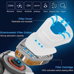 10Pairs 6001cn Organic Vapor Respirator Filter Cartridge For 6800 6200 Gas mask