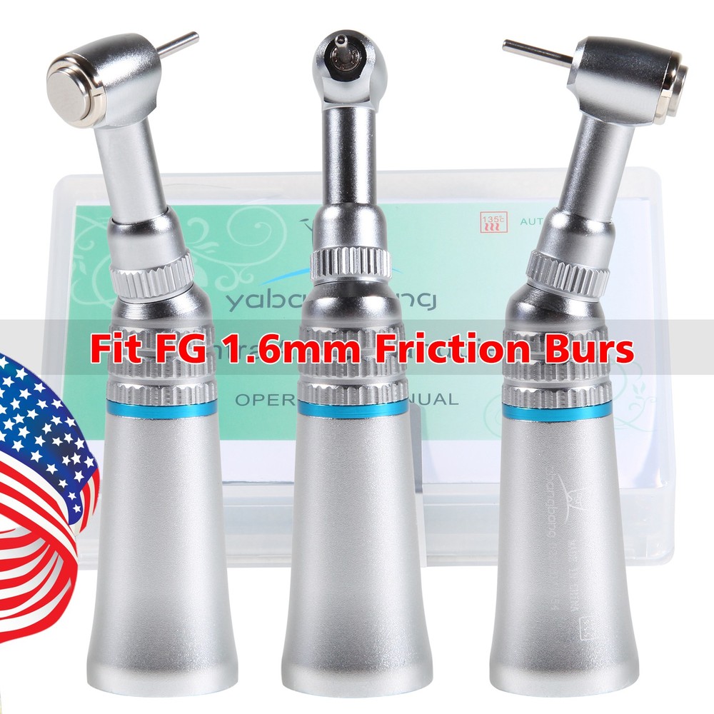 1-5*Dental Contra Angle handpiece Fit FG1.6mm Friction Bur /Air Motor 4 Hole Or