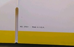 💛 Vintage 1970s Duo-Tang Color Port Paisley Pocket Folder Yellow No. 270-4…