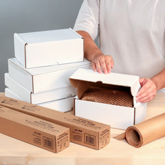 Corrugated Telescoping Square Mailing & Shipping Tube, (20”- 38″ X 2.5” X 2.5”),