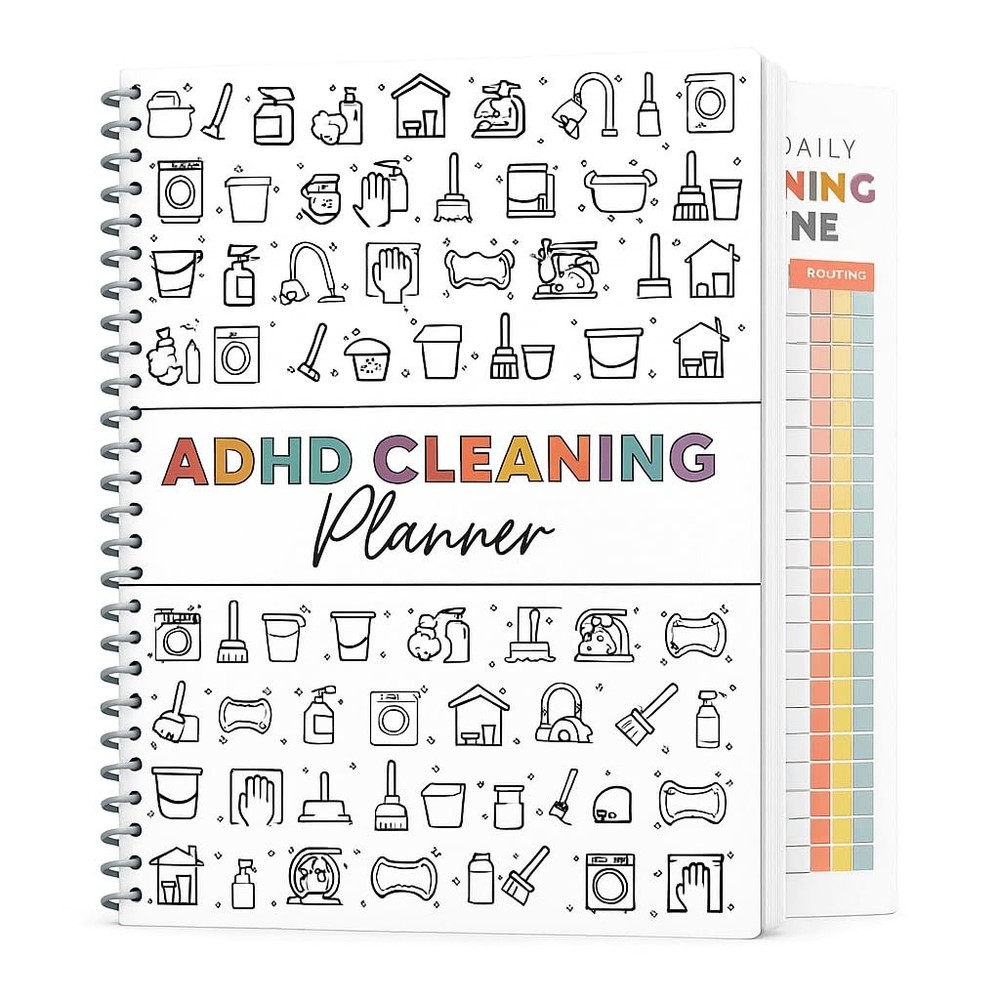Adhd Cleaning Planner For Adults – Undated Daily, Weekly & Monthly Cleaning