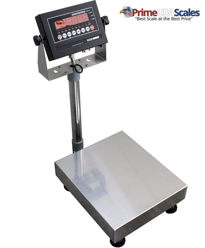 100 LBS x 0.02 LBS Optima Scale OP-915 NTEP IP 65 Mild Steel Bench Scale