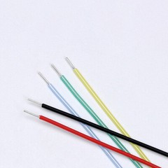 Single Core PTFE Silver-plated Copper Wire Electronic Cable Insulation 300V