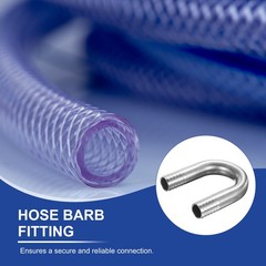 U Shaped Hose Barb Fitting 3/4″ (20mm) OD 304 Stainless Steel U-Joint Connector