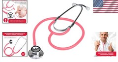 Chic Pink Dual Head Stethoscope by Everdixie – Ideal for Medical Use & Play