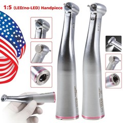 Dental 1:5 1:1 Fiber Optic LED Contra Angle Electric Handpiece For KaV NSK COXO