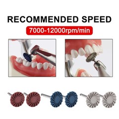 Dental Composite Polishing Diamond System RA 14mm Wheels Coarse Medium Fine