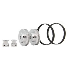 2PCS Set GT2 Synchronous Wheel 20&60 Teeth 8mm Bore Aluminum Timing Pulleys w…