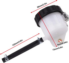 Motorcycle Brake Fluid Reservoir Front Tank Oil Cup Compatible with ZX6R ZX10R Z