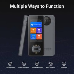 144 Language Translator Device Smart Two-Way Instant Ai Voice Photo Translat AOB