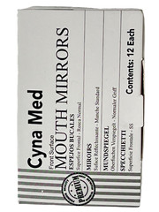New Premium 12 x Dental Mouth Mirror heads Cone Socket #5 Plain + Free Handle