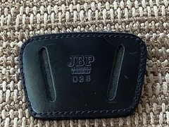 JBP Military Police Detective Special Agent Leather Pistol Holster OWB Belt #36