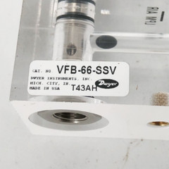New Dwyer VFB-66-SSV Visi-Float Air Flowmeter 100psi 1/8″ FNPT 116097-01