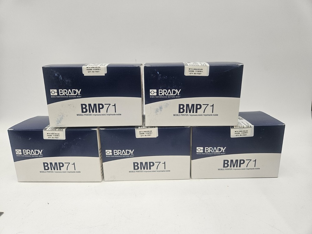 New (5 Pack )Brady 2″ X 50′ M71C-2000-595-GN Permanent Acrylic Vinyl Tape GREEN