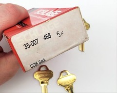 Schlage Everest 35-007 C235 Key Blanks Nickel Silver 6 Pin Lot Of 5 NOS