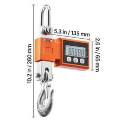 Uimoso Digital Crane Scale 1100 lbs/500 kg Industrial Heavy-Duty Hanging Scale