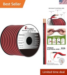 Moisture Resistant 100FT 18 Gauge LED Strip Wiring – Ideal for Various Uses