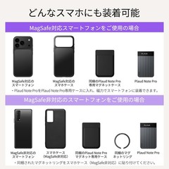 Plaud Note Pro AI Voice Recorder Magnetic Case Black MagSafe Compatible
