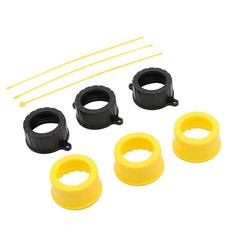 3 Kit Replacement Old Style Gas Can Spout with Nozzles Screw Collar Vent Caps