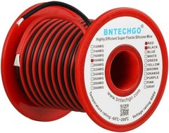 18 Gauge Silicone Wire Spool Red 50ft and Black 50ft 2 Separate Wires Flexibl…