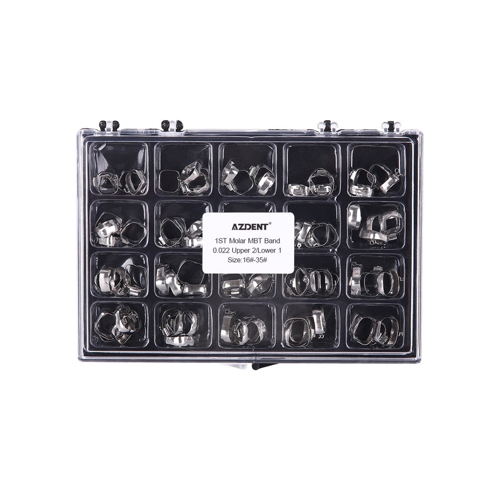 Bandas dentales ortodoncia para el primer molar con tubos bucales Roth/MBT 022